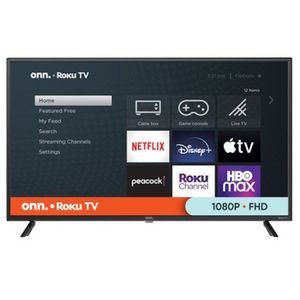 onn. 40" Class FHD (1080P) LED Roku Smart TV HDR (100058007)