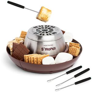 Nostalgia Indoor Electric Stainless Steel S'mores Maker