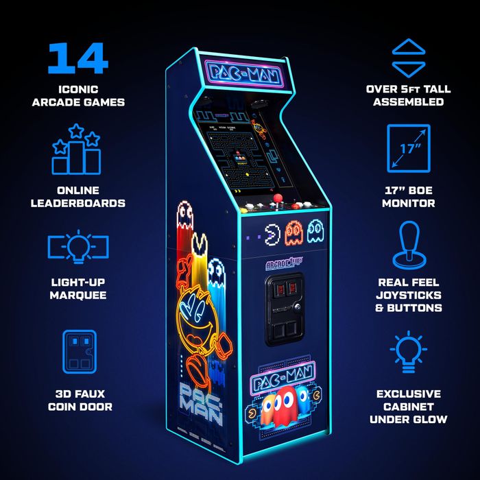 Wholesale Refurbished Arcade1Up PAC-MAN Deluxe Arcade Machine, Neon ...