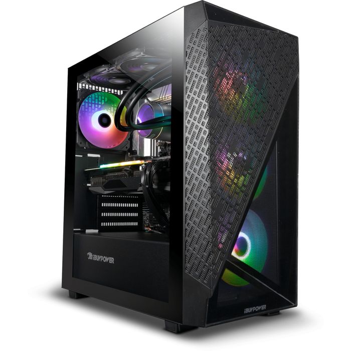 iBUYPOWER SlateMeshI5N4601 Slate i5-13600KF 3.5GHz NVIDIA GeForce RTX 3060 12GB 16GB RAM 1TB SSD Win 11 Home Black