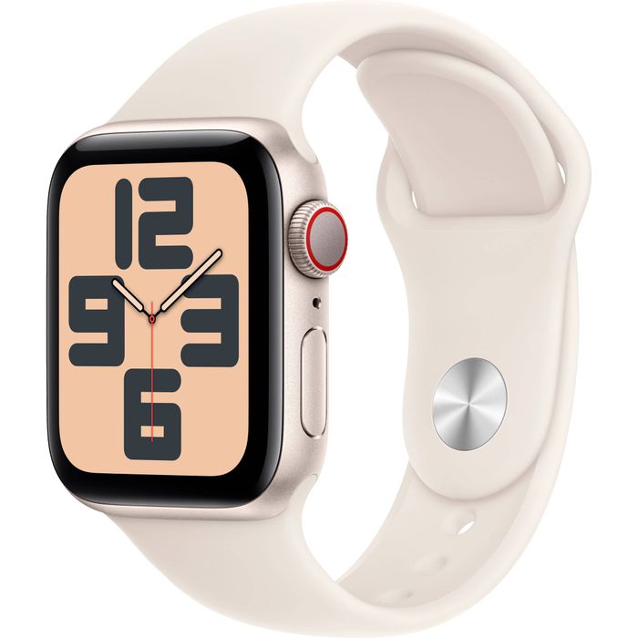 Apple Watch SE 2 Cell 40mm Starlight Aluminum - Starlight Sport Band MXFY3LL/A