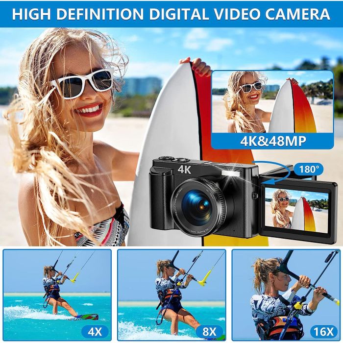 Wholesale Refurbished CUZTHEZA DC102 4K Digital Camera 48MP Autofocus ...