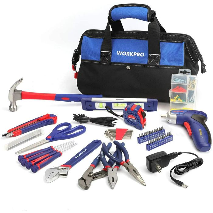 Wholesale WORKPRO W009068A 125-Piece Household Tool Kit - 3.6V ...